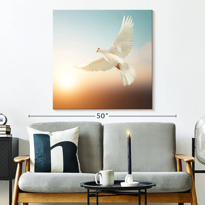 Crowle Radiant Dove, H 33 po x l 33 po