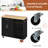Kitchen Island Cart With Storage,Rolling Kitchen Island Side Table On Wheels With Large Worktop,Storage Cabinet,Towel Rack And Drawers For Kitchen,Dinning Room-1304418025