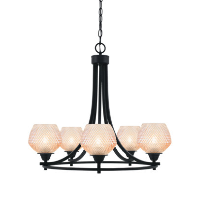 Lustre droit 5 lumières Tuscany