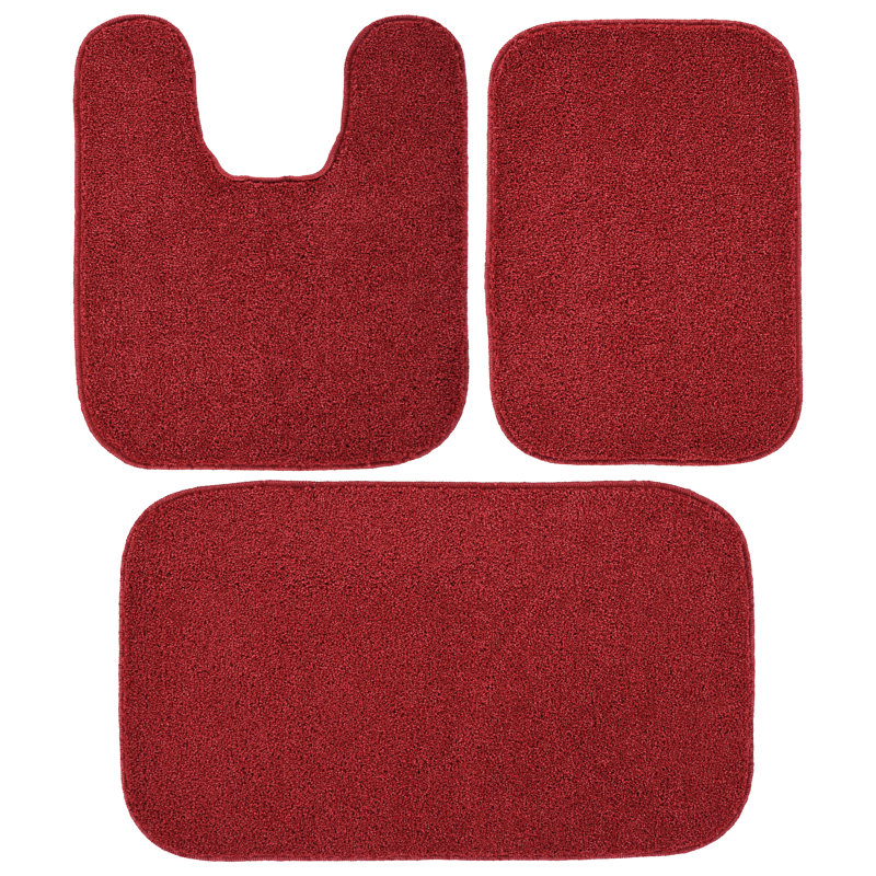 Tapis pour salle de bain Heffingen, Red
