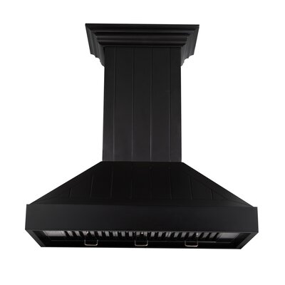 36"" Wood 400 CFM Ducted Wall Mount Range Hood -  ZLINE, KPCC-36