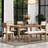 Classic and Traditional Style 6 - Piece Dining Set, Includes Dining Table, 4 Upholstered Chairs & Bench-1563907488