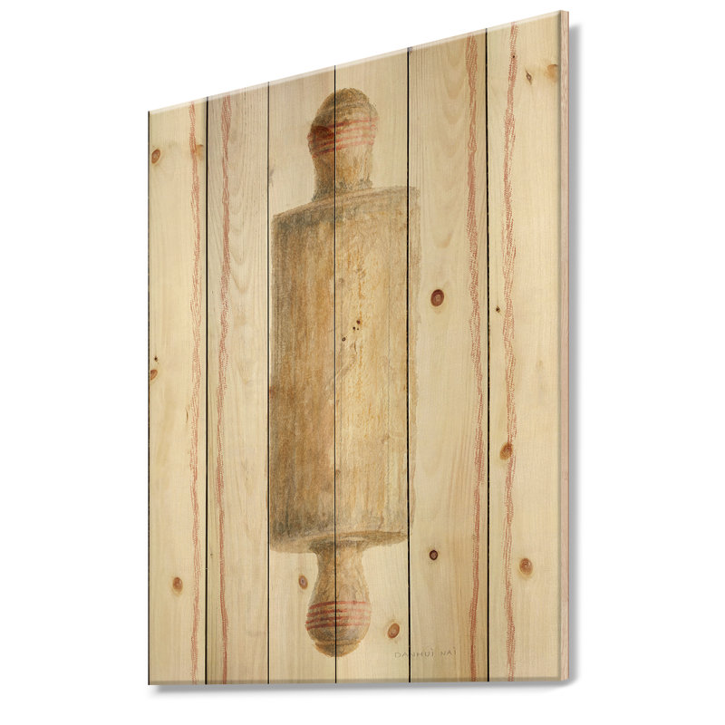 Farm Kitchen III-sans cadre, reproduction d’art sur bois, H 32 po x l 24 po x P 1 po