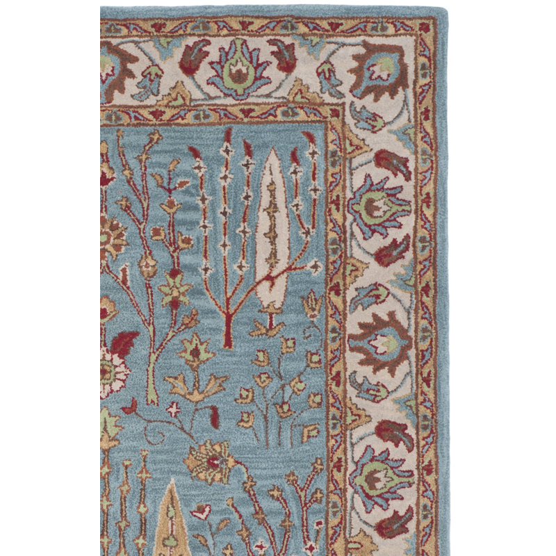 Tapis oriental en laine touffeté à la main Malone, Rectangle 2 pi x 3 pi