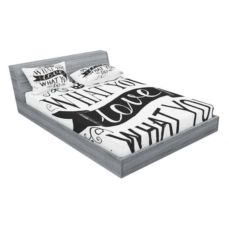 Microfiber Sheet Set, Queen Sheet Set with Fitted Sheet