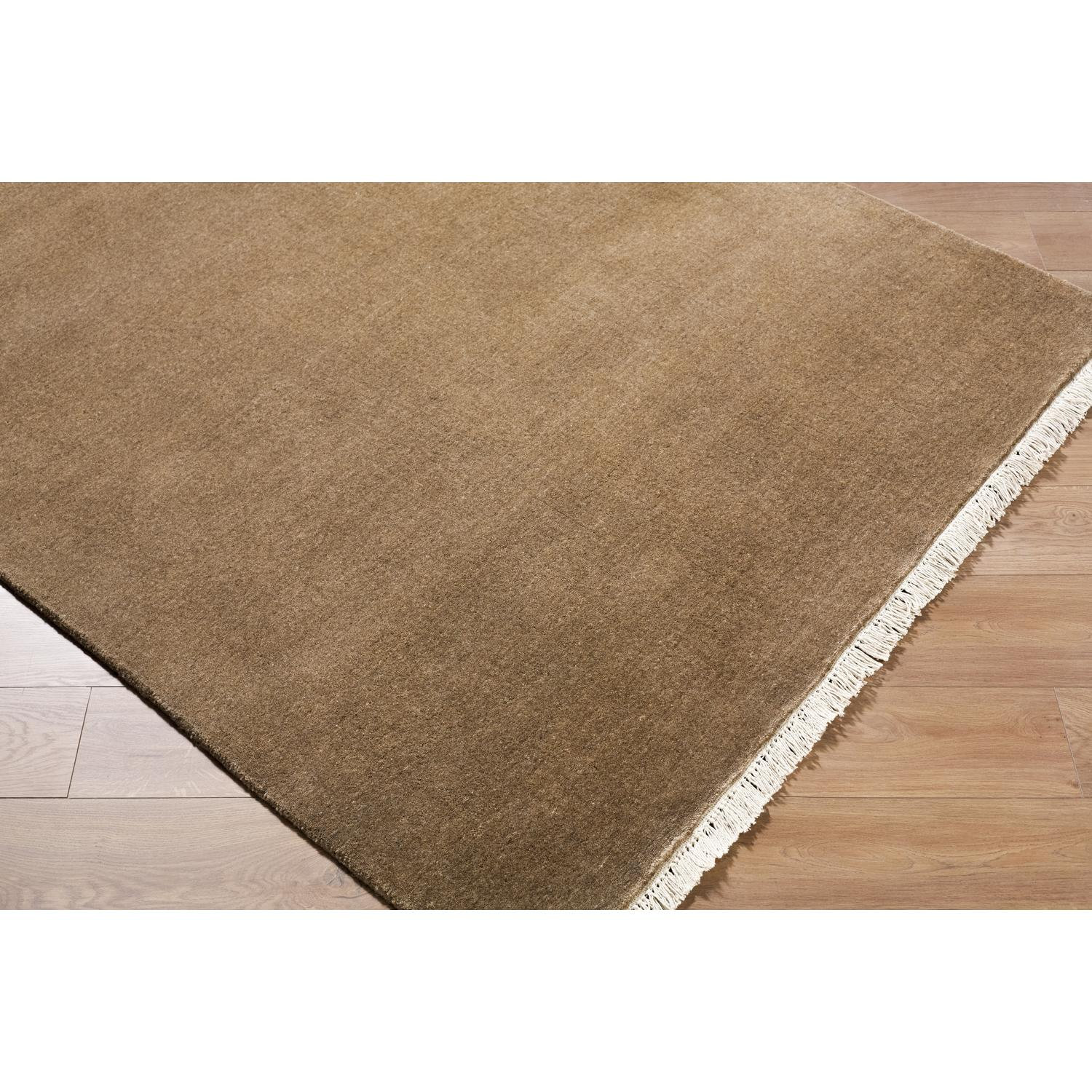 Clio Hand-Loomed Dark Gray Wool Rug, Rectangle 8' x 10'