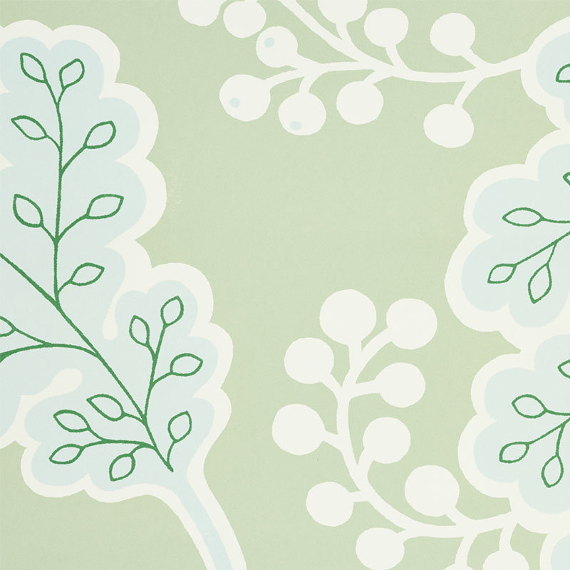 Papier peint Estelle, Vert
