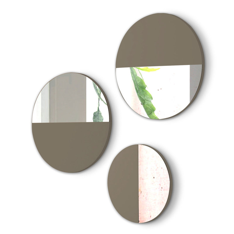 Mcree Flat Wall Mirror, Moka