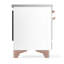 Cuisinière à induction 36 pouces avec 6 éléments à induction en blanc Majestic III Series (garniture en cuivre)-124828721-124828723