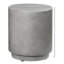 Table d'appoint à finition en béton, polyvalente pour l'intérieur et l'extérieur, gris gris avec construction extérieure