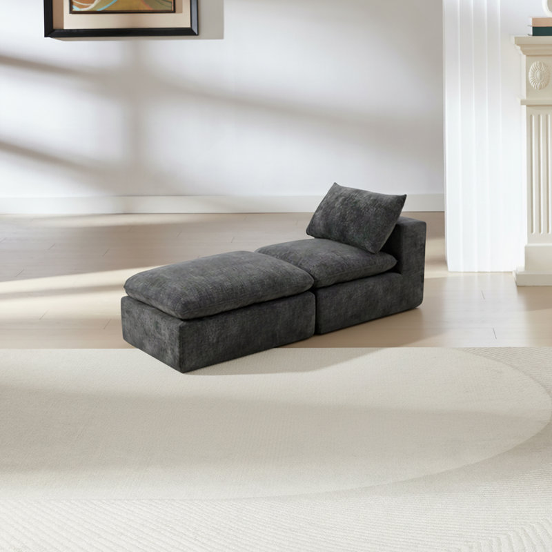 Canapé moderne en nuage de chenille, librement combinable, confortable pour s'asseoir, convient aux meubles de salon modernes dans les maisons, les appartements et les bureaux