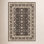 Abena Black Beige Floral Oriental Wool Rug