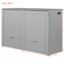 Grand lit gris avec tiroir et douilles / espace discrets-1489417424-1489417437