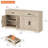Glenford 63"W Large Modern Farmhouse Accent Cabinet With Barn Doors & Drawers, Scratch-Resistant Tree Bark-1540661027