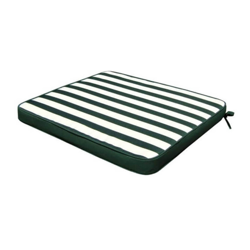 Seat Cushion, White/Black