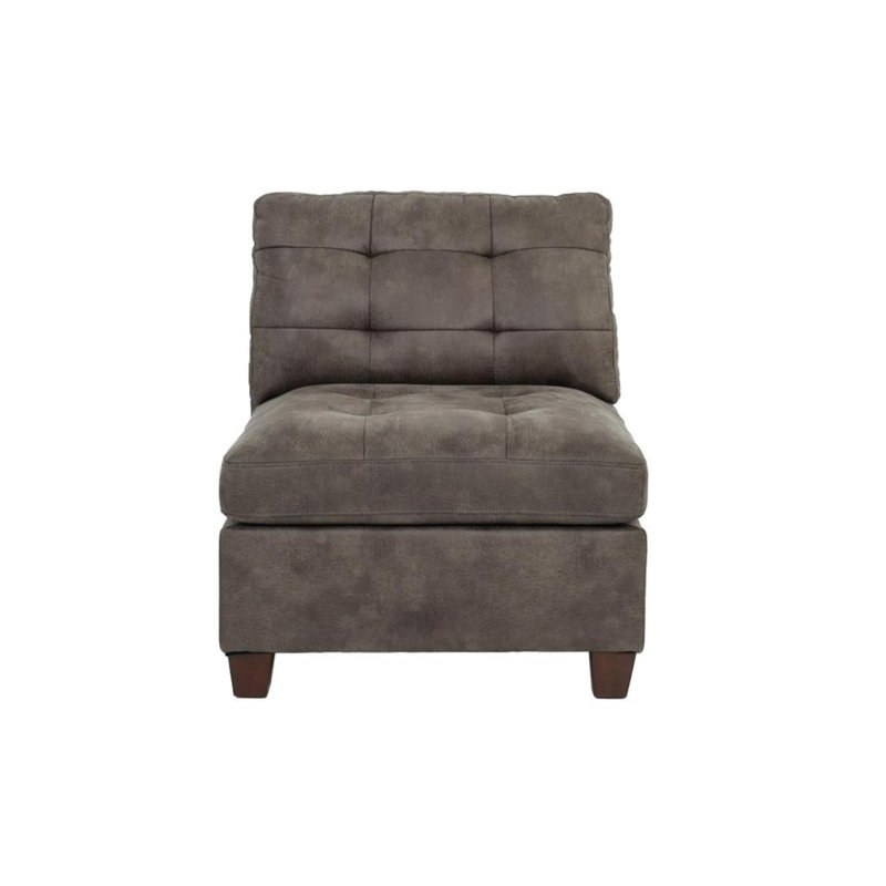 Fauteuil capitonné en similicuir respirant 1pc