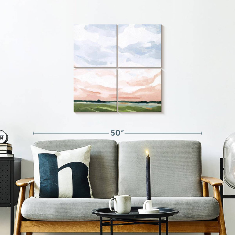 Alvord, horizon du matin rose I, H 26 po x l 26 po