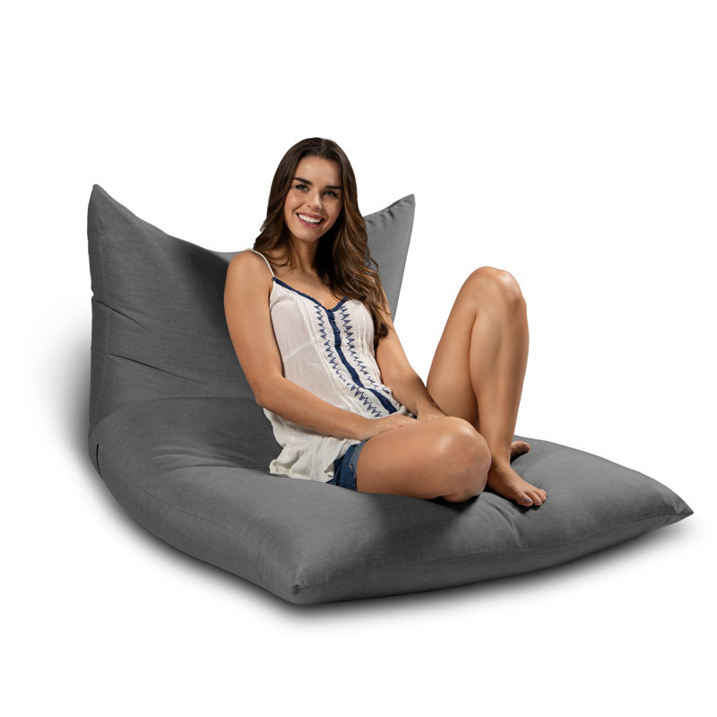 Finster Outdoor Bean Bag Lounge Chair - Sunbrella, Slate