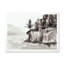 Falaises monochromes au bord du lac - Peinture sur toile-59710400-59710393