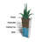Selevae 32" Resin Pot Planter with Water Reservoir-1184602178