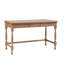 Bureau en bois massif avec 1 tiroir et pieds tournés (bureau)