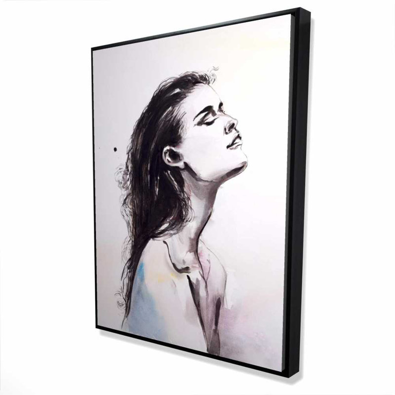 Bare Skin - Figurative Bedroom Framed Canvas for Home Decor