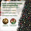 6.89' H Lighted Artificial Christmas Tree-826116817-826144454-826146709