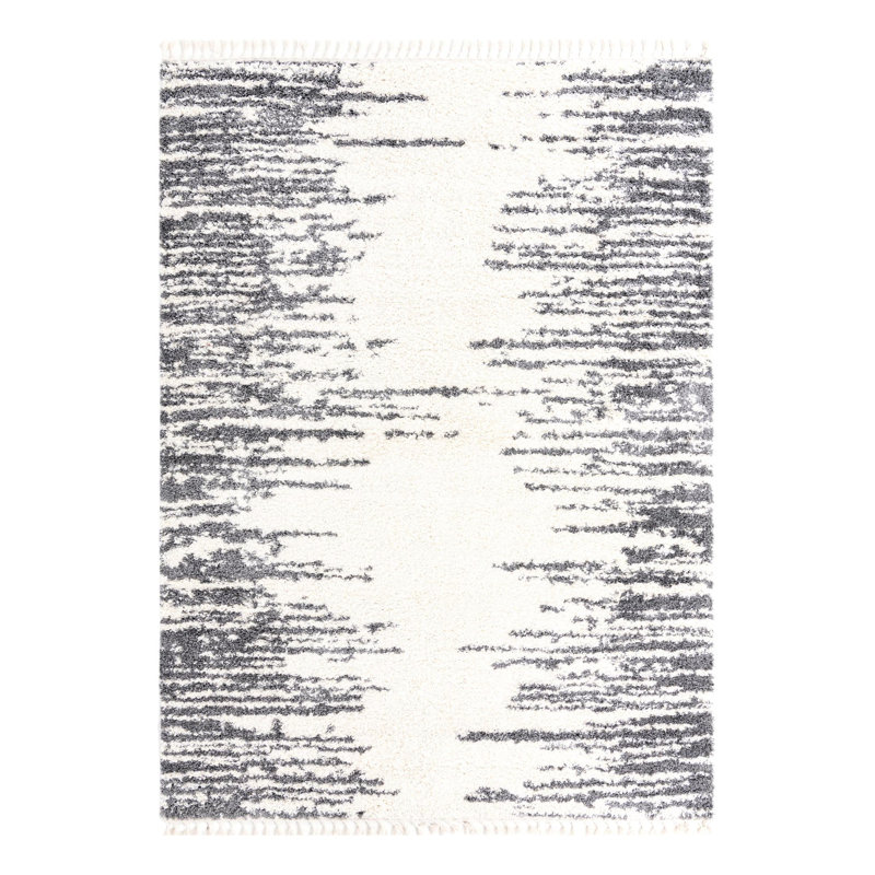 Tapis blanc / gris Knupp, Rectangle 9 pi x 12 pi