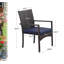 Fauteuil de salle à manger avec coussin Myriam