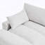 Chaise longue surdimensionnée rembourrée en chenille blanc cassé avec accoudoirs et coussins décoratifs-289331907