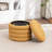Ashyiah 23.5'' Wide Storage Ottoman With Small Stool-1164108304