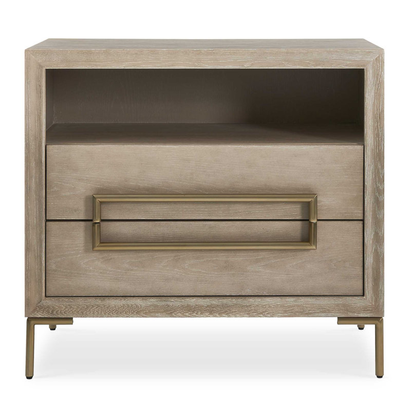 Uttermost Alessia Modern Light Oak Side Table