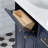 Palace 60" Carrara Quartz Countertop Bath Vanity in Monarch Blue with Faucet