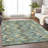 Premium Machine Washable Prisco Sage Rug-684557269