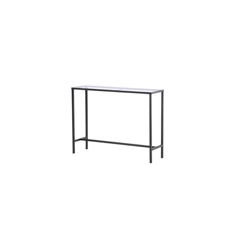 Dipp 30cm Glass Top Console Table
