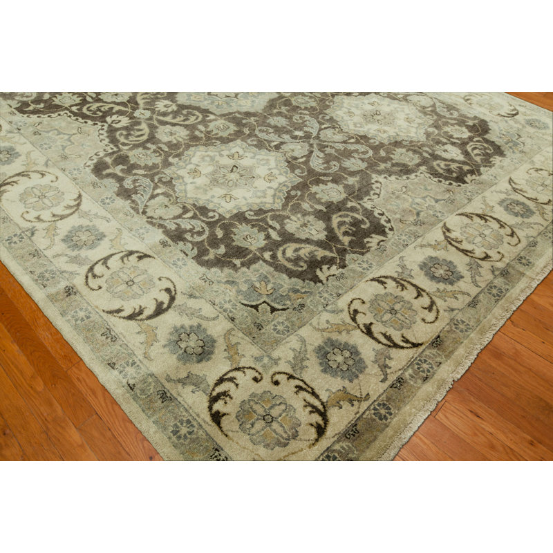 McLeansboro Wool Oriental Area Rug, Rectangle 6' x 9'