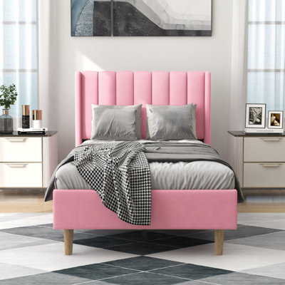 Sutter Upholstered Wingback Bed