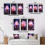«Light Coming Through Pink Lotus», 3 pièces sur toile-660870678-660870684