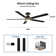 60'' Ceiling Fan with Light and Remote