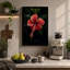 Crimson Hibiscus Botanical - Wrapped Canvas-92355511-92355497