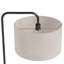 Lampe sur pied contemporaine 63 "en métal avec abat-jour en lin Puck de Grandview Gallery-118634496
