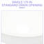 Lavabo vasque en céramique blanche moderne 13 X 13 pouces