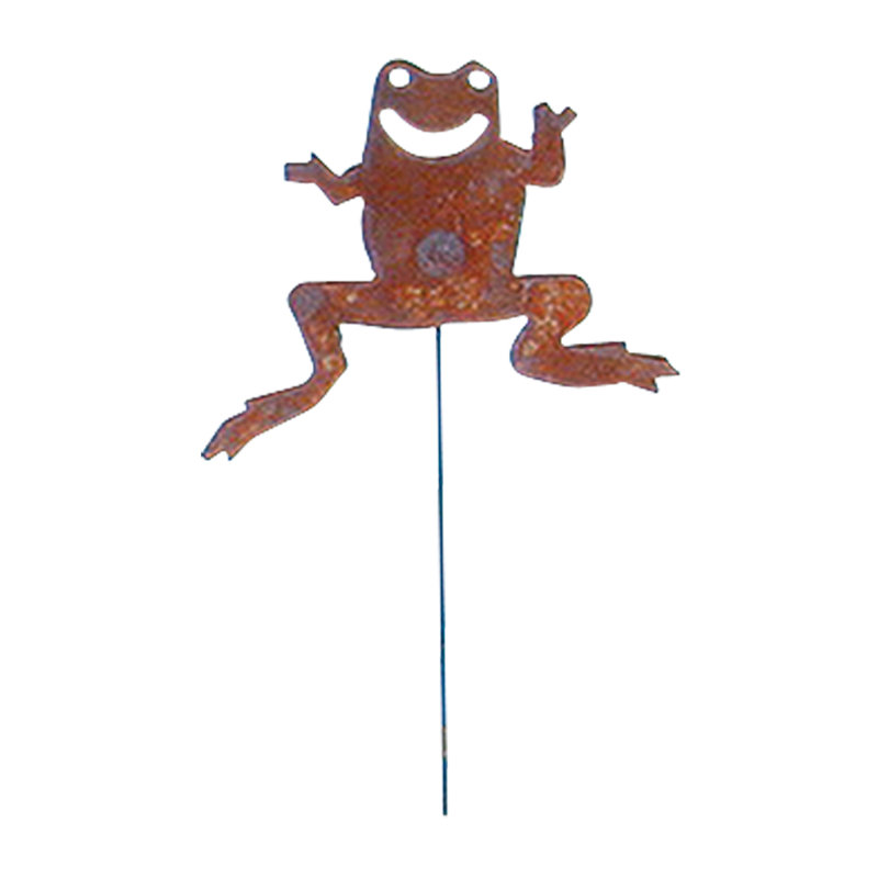 Frog - Rusted Garden Stake