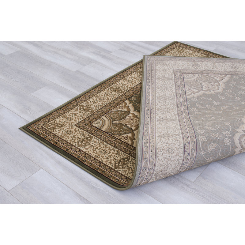 Natalyah Oriental Area Rug in Green/Brown