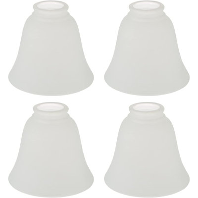 5.38'' H Glass Bell Ceiling Fan Fitter Shade