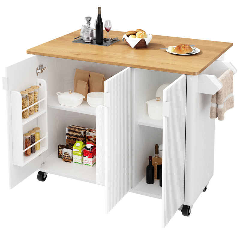 Kitchen Island, White