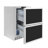 ZLINE Autograph Edition 24 in. Touchstone 168 Can Outdoor-Rated Dual Refrigerator Drawer with Doors and Handles-107106026
