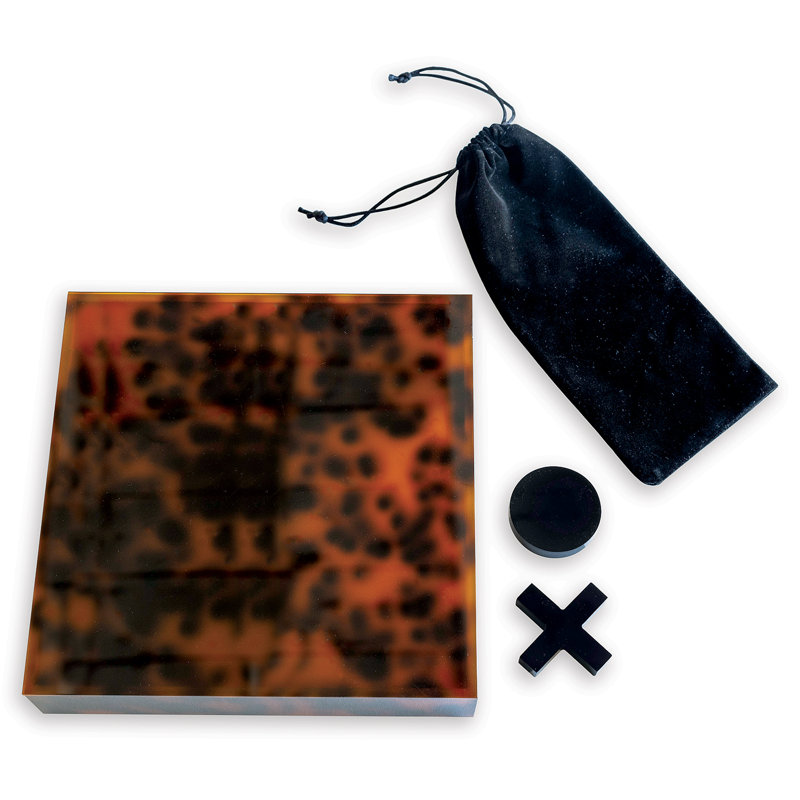 2 Player Acrylic Tic Tac Toe, Tortoise