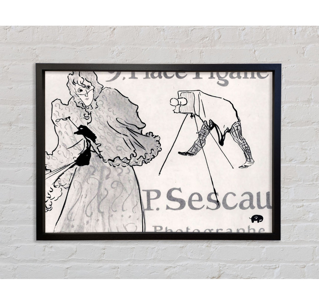 Toulouse Lautrec Photorapher Sescau Gerahmter Druck