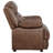 Zeshaun Upholstered Padded Arm Accent Chair Dark Brown